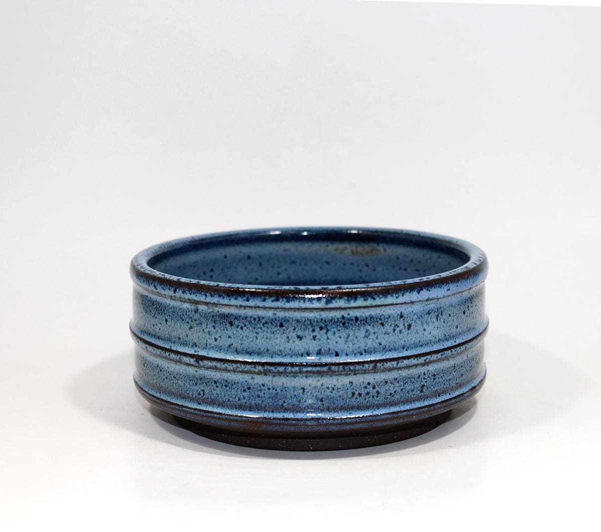Handmade Ceramic Stoneware Komono size Blue Bonsai Pot