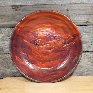 9" Sunset Ceramic Stoneware Deep Lip Dinner Plate