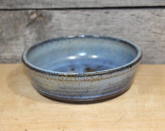 Handmade Blue Bonsai & Succulent Planter Stoneware Ceramic Plant Pot