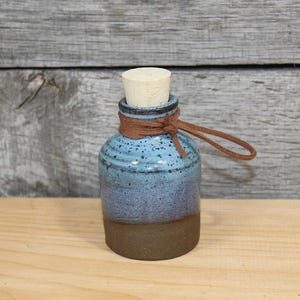 Blue Mana Potion Bottle with Faux Leather Belt Loop LARP Cosplay