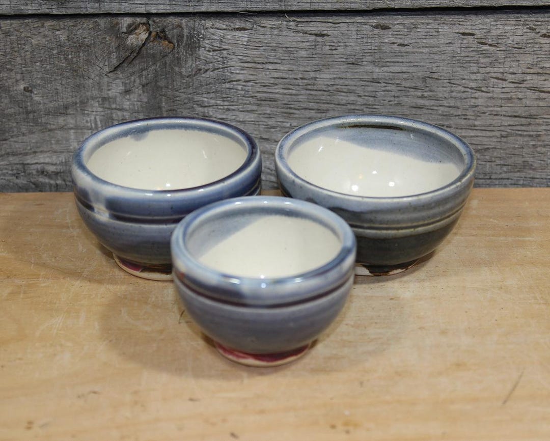 Spice Ramekins Set of 3 Miniature Stoneware Ceramic Ramekins Spice Condiment and Side ...