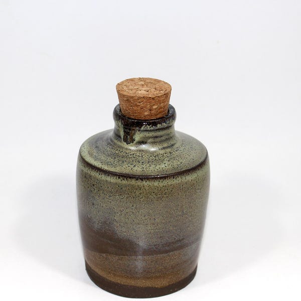 Moss Green Jug Bottle Vase