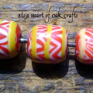 Bead Pattern 61: Merovingian zigzag bead (reproduction)
