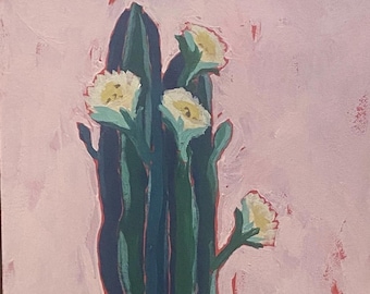 Cactus met bloemen