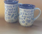 GRATEFUL DEAD Mug ~ Pre Order Ships 6/13 Not Fade Away or Miracle short mug! Steal Your Face (~);} or Jerry Hand Deadhead gift Dead & co.