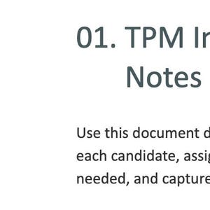 Technical Program Manager Interview Kit - Management Template image 6