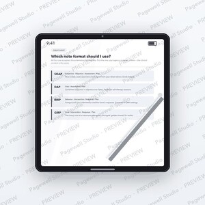 Sjabloonbundel therapievoortgangsnotities, SOAP DAP BIRP Grip Invulbare klinische sessienotities voor therapeuten, counselors en maatschappelijk werkers pdf afbeelding 10