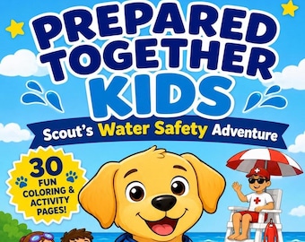 Water Safety Coloring Book Completion Certificate Printable for Kids