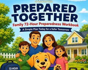 Emergency Preparedness Activity Book for Kids | Coloring Pages & Family Safety Activities | Printable PDF