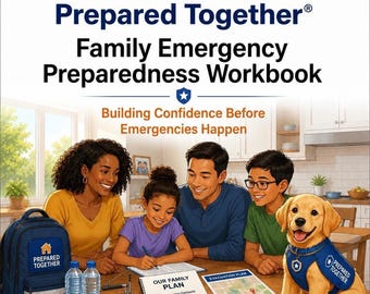 Family Emergency Preparedness Workbook | Disaster Planning Guide (Printable PDF)