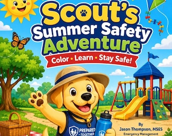 Summer Safety Activity Book for Kids | Printable PDF | Coloring Pages | Ages 5–10