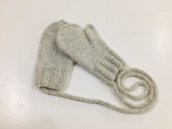 baby boy mittens with string