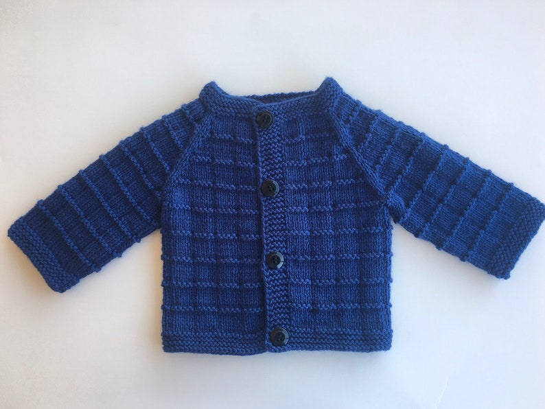 Hand Knitted Sweater Set Cardigan and Hat for Boy or Girl 3 - Etsy