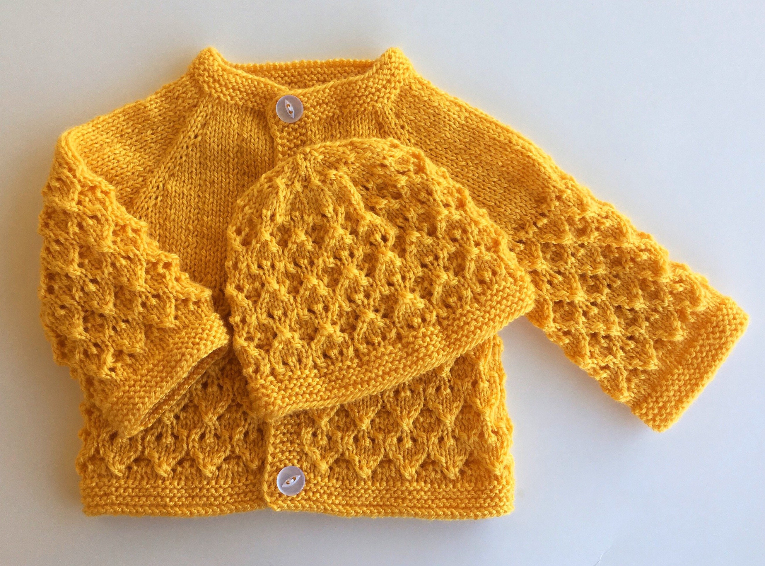 Coming Home Baby Outfit. Hand Knitted Sweater Set Cardigan and - Etsy