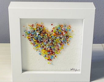 Fused Glass Picture Rainbow Mix