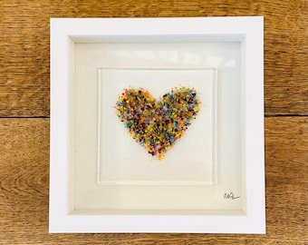 Fused Glass Heart Picture