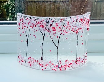 Fused  Glass Blossom Tree Arch