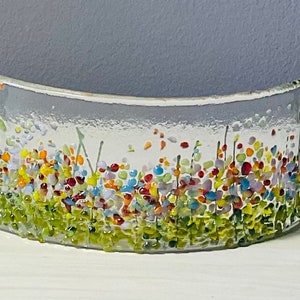 Fused  Glass Meadow Mini Bend - Bee