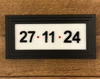 Fused Glass Memorable Date