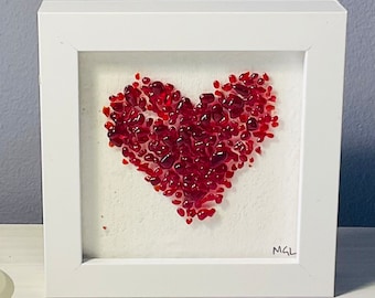 Fused Glass Heart Picture