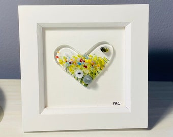 Fused Glass Sheep Picture