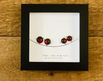 Fused Glass Family Robin Picture