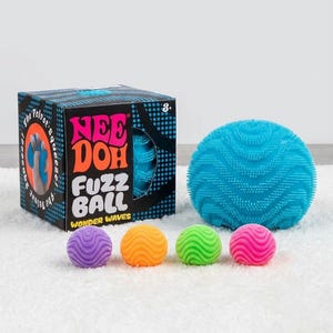 NeeDoh Fuzz Ball Wunder Wellen Stress Ball, Sensorisches Fidget Spielzeug, Angst Relief Ball, Geschenk für Kinder & Erwachsene