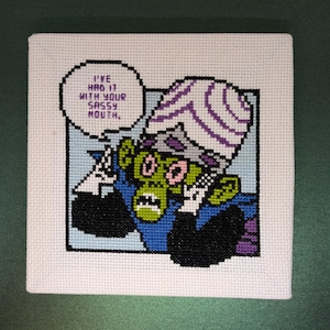 Sassy Mouth - PDF Cross-stitch Pattern - Instant Download