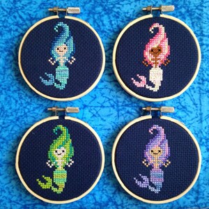 Little Mermaids - PDF Cross-stitch Pattern - Instant Download