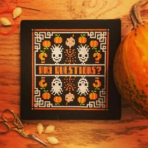 David S Pumpkins - Patrón de punto de cruz PDF - Descarga instantánea
