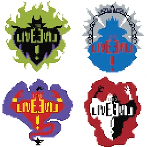 Long Live Evil - PDF Cross-stitch Pattern - Instant Download - SET