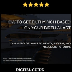 Get Filthy Rich Using Your Birth Chart | Astrology Wealth Guide | (Digital Download)