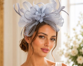 Tocado de lujo para mujer, sombrero para el Derby de Kentucky, tocado para invitada de boda, tocado para fiesta de té, sombrero para la iglesia, accesorio para el cabello para Royal Ascot.