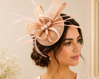 Elegante tocado para mujer, ideal para el Derby de Kentucky, invitadas a bodas, fiestas de té e iglesias.