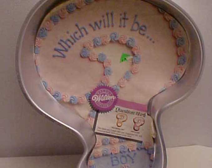Wilton Question Mark Cake Pan With Insert 2105 1840 Etsy