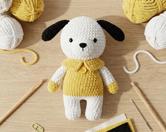 Crochet Plushie Pattern PDF, Beginner Friendly Crochet Toy, Soft Chenille Amigurumi PDF, Cute Plush Toy Design, Crochet Pattern for Plushie