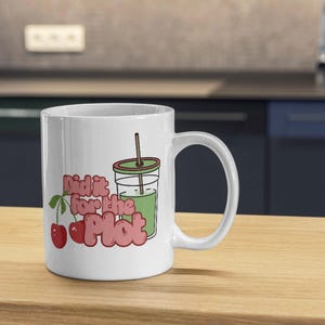 Did it for the Plot Mug | Y2K Cherry Graphic Coffee Cup