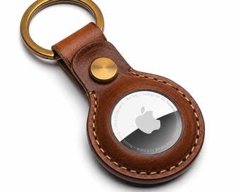 Patrón PDF Llavero AirTag en Cuero - Funda Tracker DIY Principiantes Marroquinería Descarga