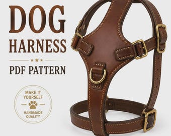 Leather Dog Harness Cutting Guide Pdf | Xs–Xl Measurement Pattern | Diy Leathercraft Digital Download