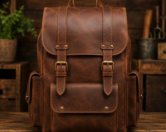 Leather Backpack Pattern PDF | DIY Rucksack Template | Beginner Leathercraft Instant Download | A4 & US Letter