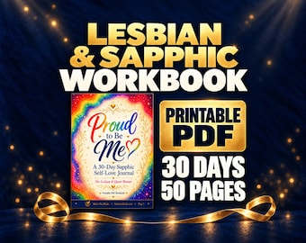 Lesbian & Queer Women Self-Love Journal, 30-Day Printable PDF