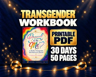 Transgender Self-Discovery Journal, 30-Day Printable PDF for Adults