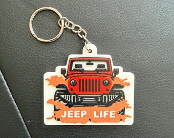 Jeep Life Keychain