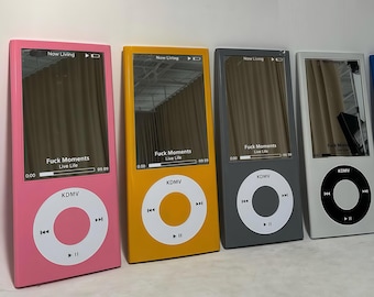 Riesiger Retro iPod Spiegel, MDF Holzrahmen, bruchsichere Acryl Wandkunst