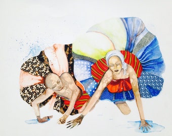 Oracle, watercolor, fine art Print