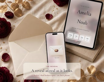 Burgundy Wedding Website with RSVP, Interactive Wedding Invitation, Animated Digital Wedding Invitation, Marsala Old Money Save the Date