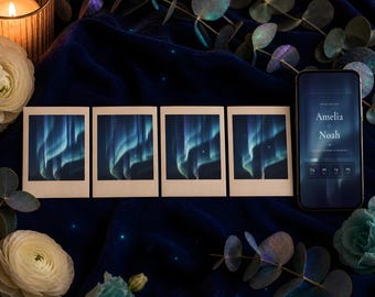 Cosmic Wedding Website with RSVP, Interactive Wedding Invitation, Animated Digital Wedding Invitation, Celestial Galaxy Save the Date
