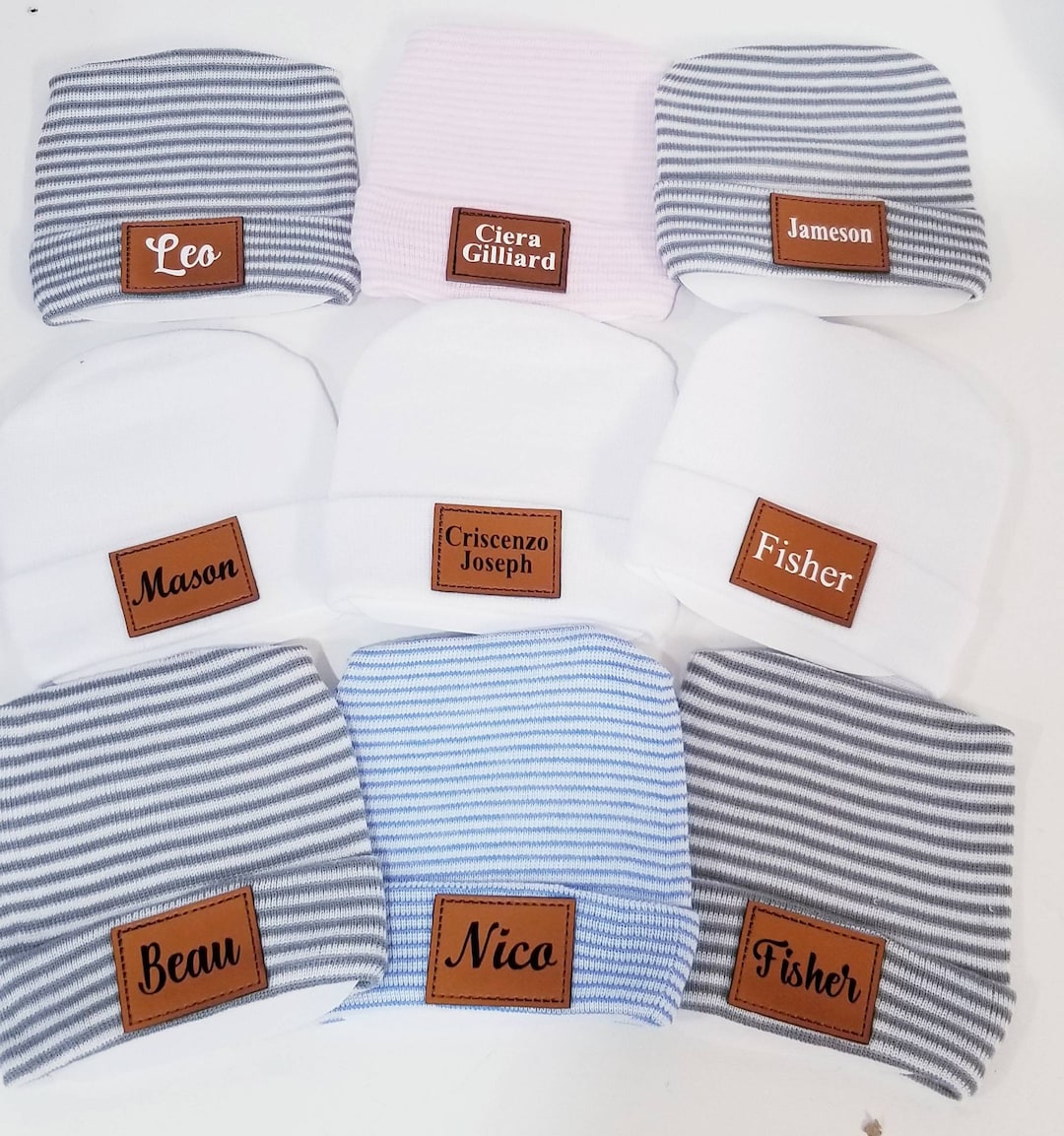 Hospital Baby Boy Newborn Hat, Personalized Newborn Baby Boy Girl Hat ...