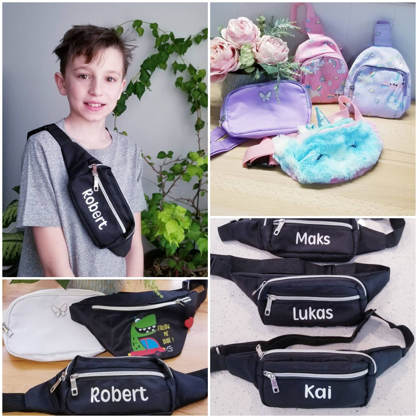 Personalized Kids Fanny Pack Custom Children Crossbody - Etsy