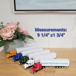 Personalized Toy Truck, Name Toy Truck, Gift For Boy or Girl, Birthday Gift, Children&#39;s Toy, Choose Truck, Football or Soccer